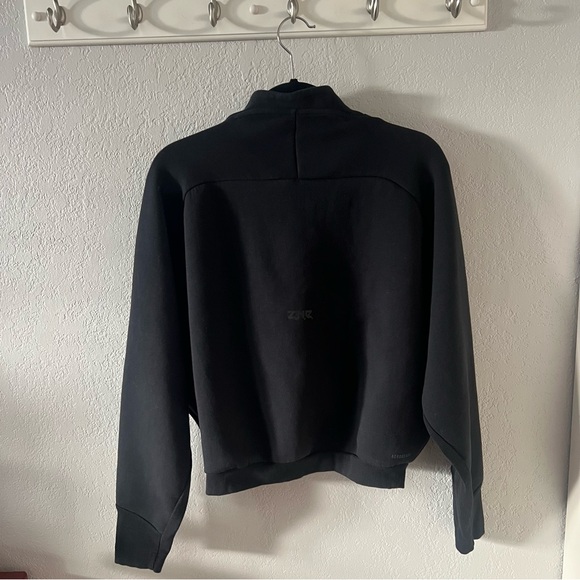 Adidas Black Z.N.E. Quarter Zip Sweatshirt - Picture 9 of 13